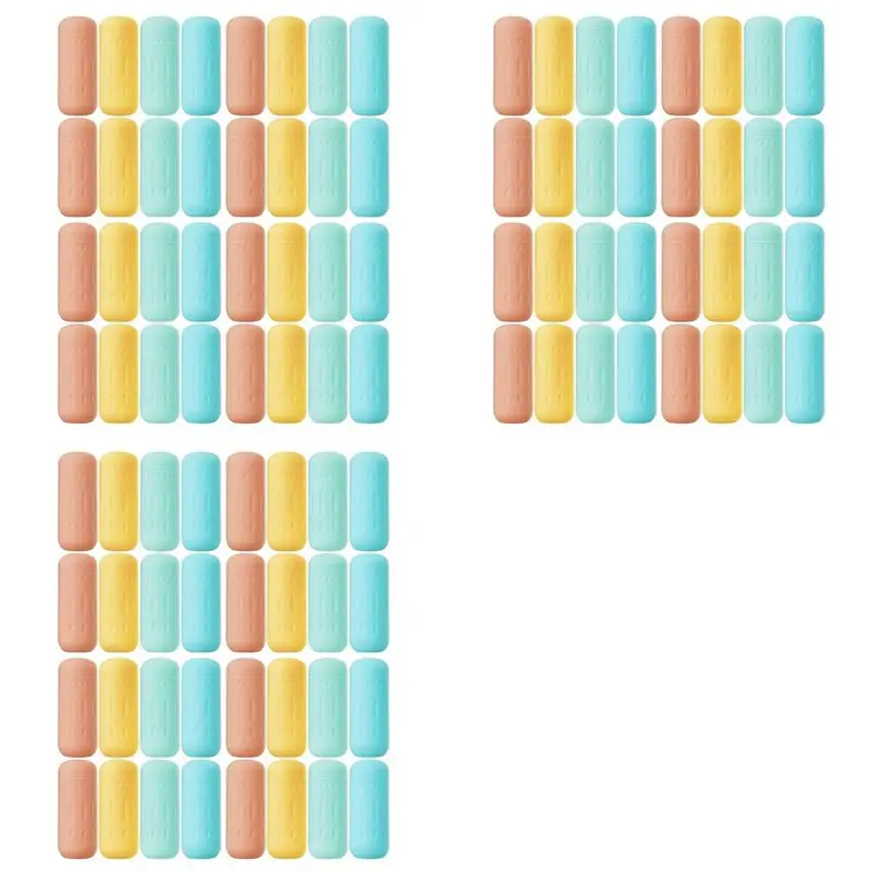 A7THK-48Pcs Silicone Bottle Covers,Travel Essential For Women, Luggage Travel Size Toiletries,Elastic Sleeve For Leak Proofing