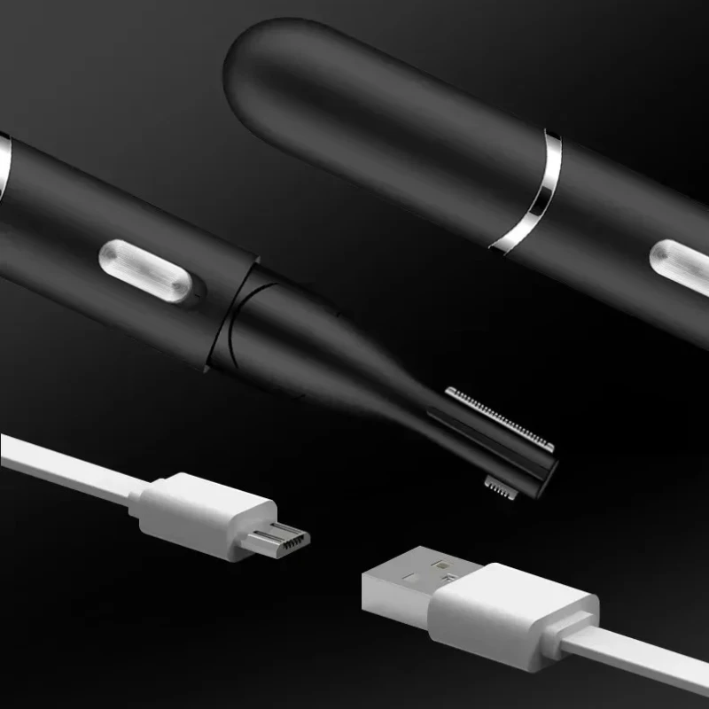 Alat cukur alis listrik, pencukur alis listrik pengisian USB, alat cukur alis pemula sederhana dan portabel