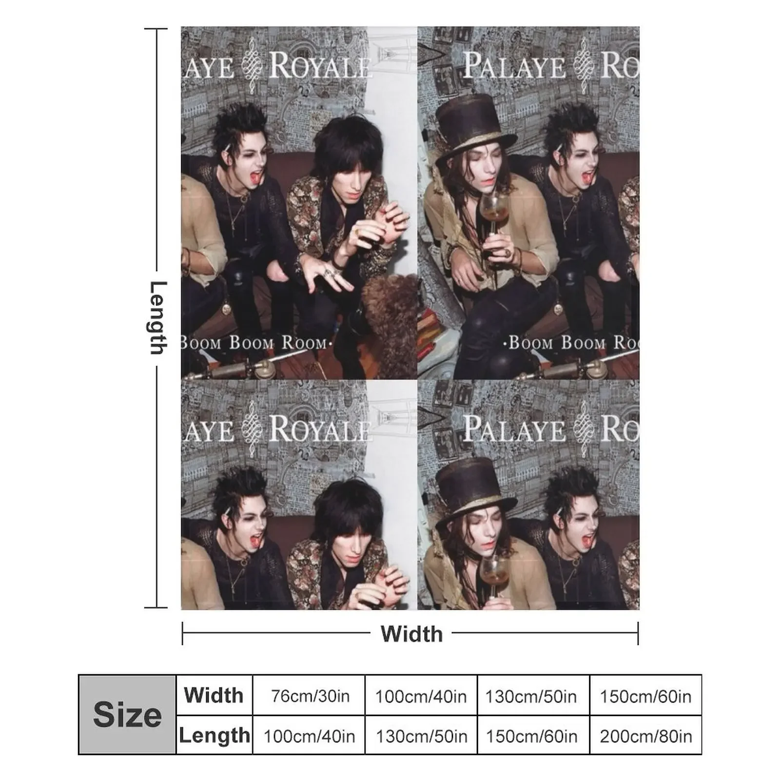 جيد Palaye Royale الفرقة شعار الموسيقى رمي بطانية البطانيات للأرائك الحرارية الدافئة للسفر بطانيات الصيف