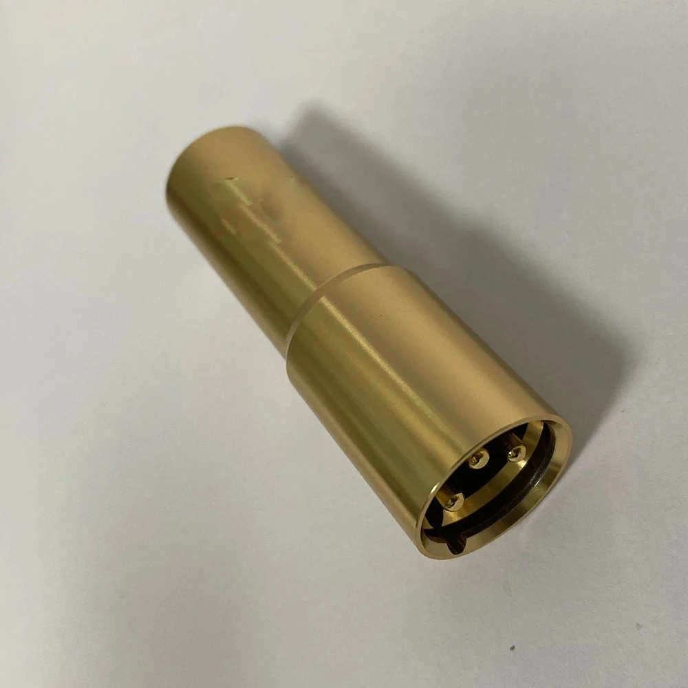 Hochwertige XLR-Anschlüsse aus reinem Kupfer, vergoldet, Audiokabelstecker, Hi-End-Stecker auf Buchse, Kanone, XLR-Buchse, Audio – Detail 7