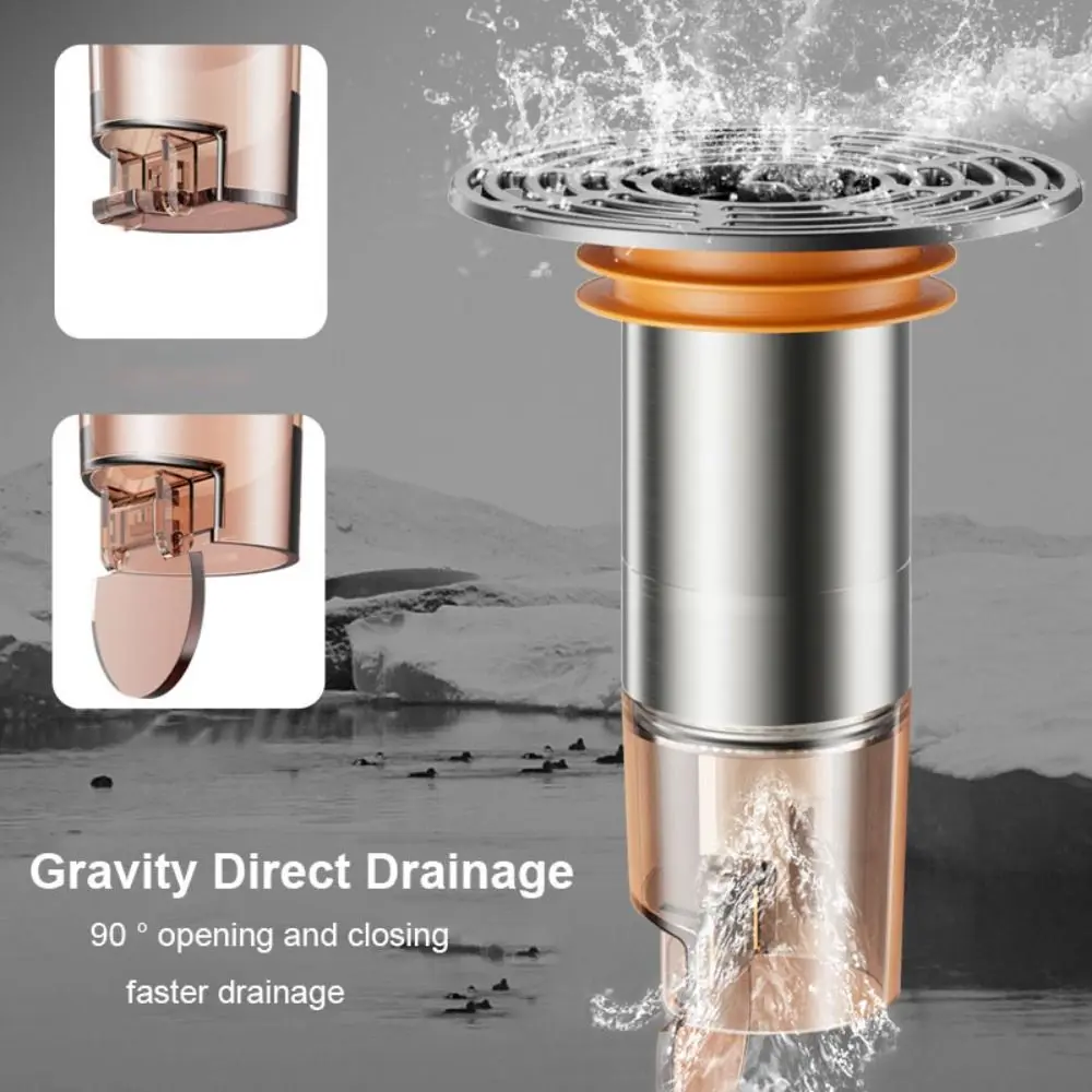 Practical Removable Floor Drain Core Lengthened Anti-Odor Shower Drainer Anti-Blocking Multipurpose Backflow Preventer