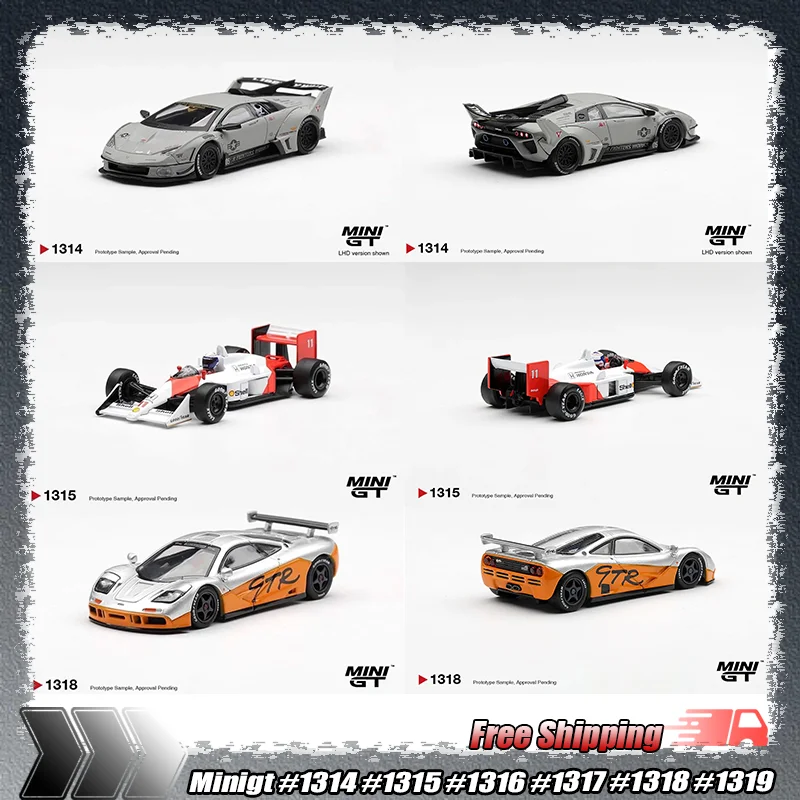 

1:64 Alloy Minigt #1314 #1315 #1316 #1317 #1318 #1319 Mclaren Gtr 1995 Presentation Die-Cast Car Model Collect Decorative Items