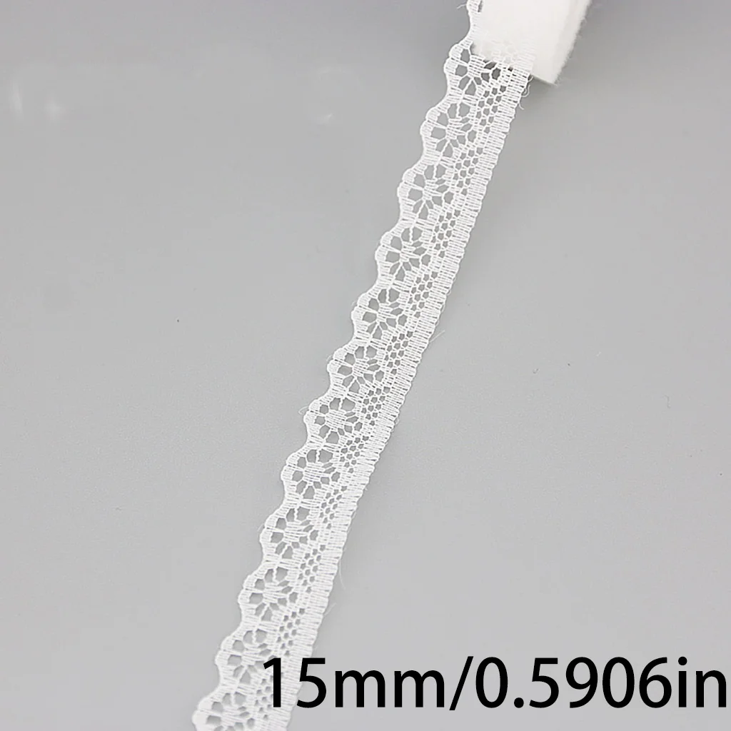 Width 1.5cm Colour Lace Fabric Webbing Decoration Lovely Gift Packing Material Handmade DIY