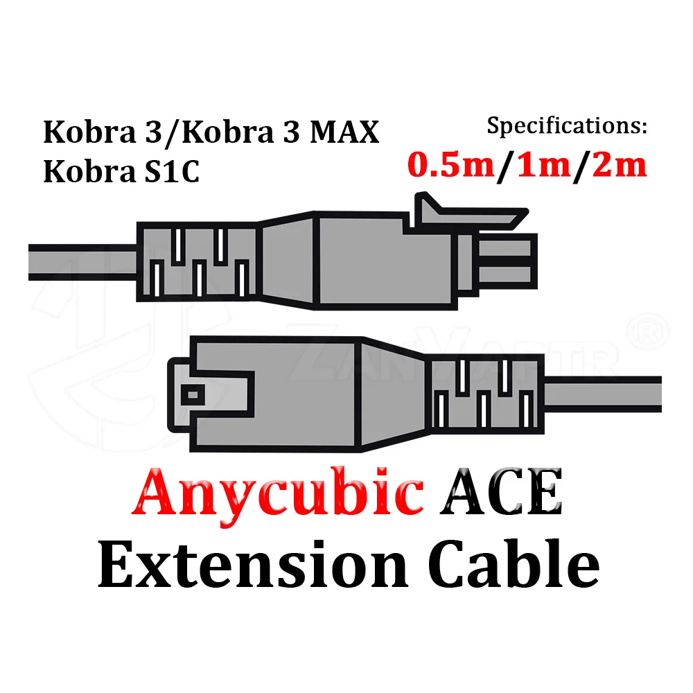 

Для Kobra3/Max/S1C Anycubic ACE 4-контактный удлинительный кабель 3D-принтер
