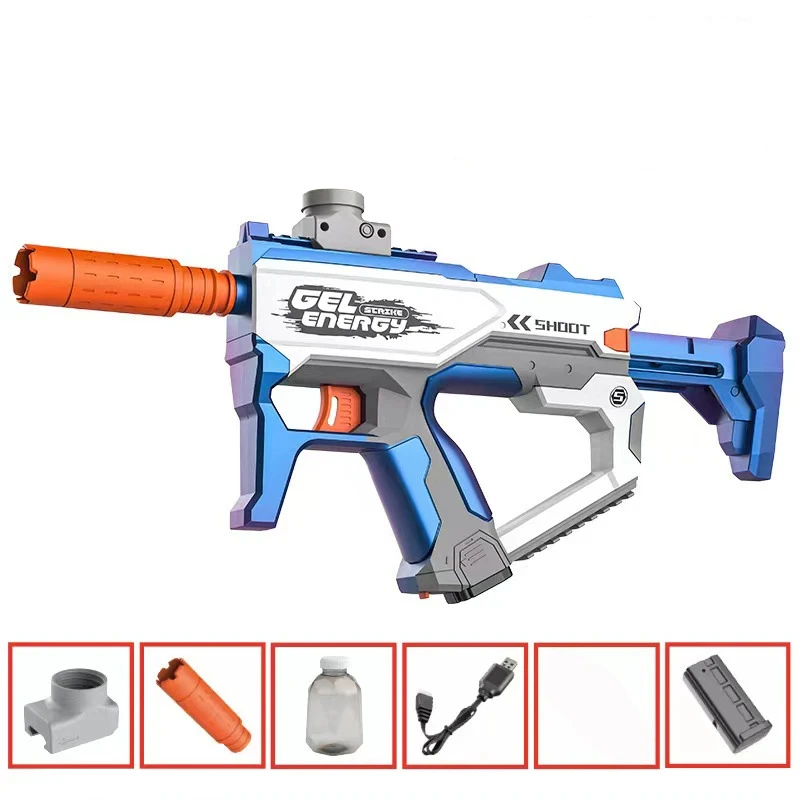 Automatic Electric Space Gun Toy Launcher Water Polo Pistol Automatic Space Outdoor Shooting Game Gun