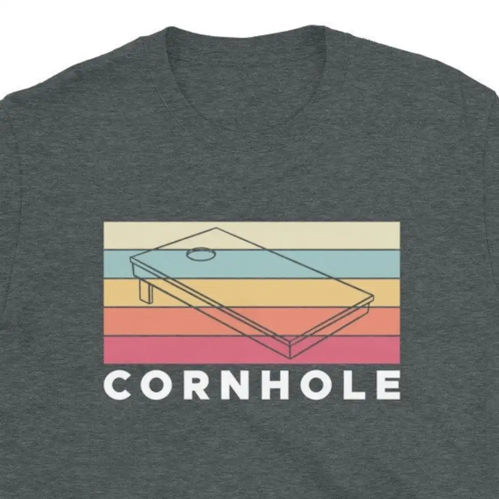 Cornhole Player T Shirt For Man Woman Vintage Retro Bean Bag Game Squad Team Lover