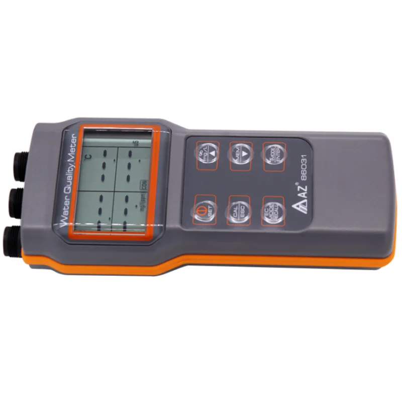 AZ86031 Water Quality Tester IP67 Handheld pH/Conductivity/TDS/Salinity/Dissolved Oxygen Meter (Main unit only, no probe)
