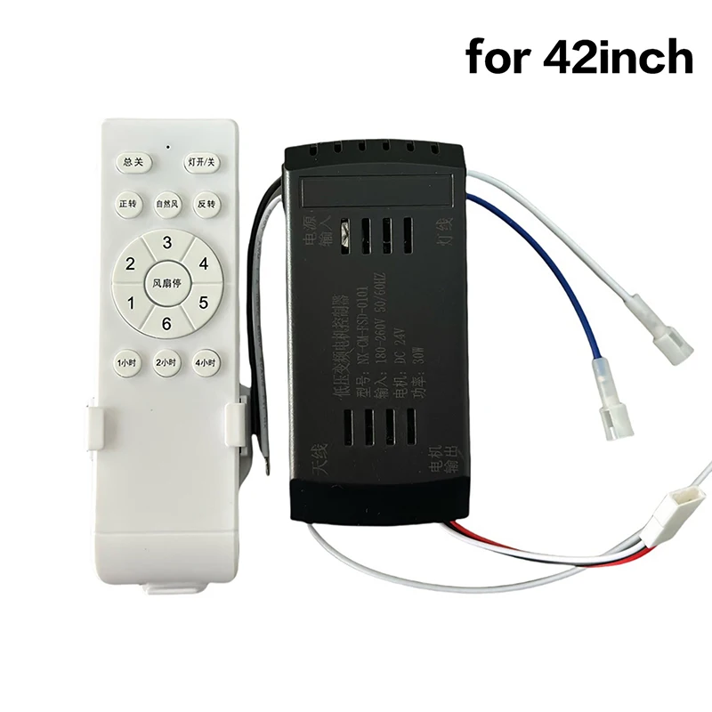 Ceiling Fan Remote Control Kit with Receiver Low Voltage 6 Speed Settings for Living Room Bedroom Silent Comfort DIY Upgrade