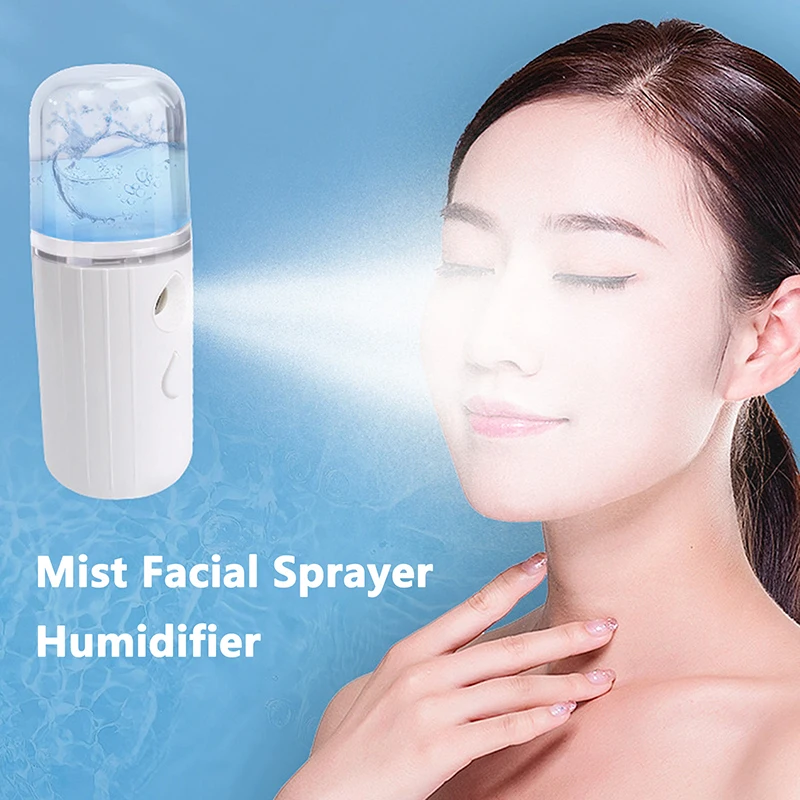 30 ミリリットルミニナノミストフェイシャルスプレー加湿器 USB 充電式ネブライザー顔保湿美容器具スキンケアツール