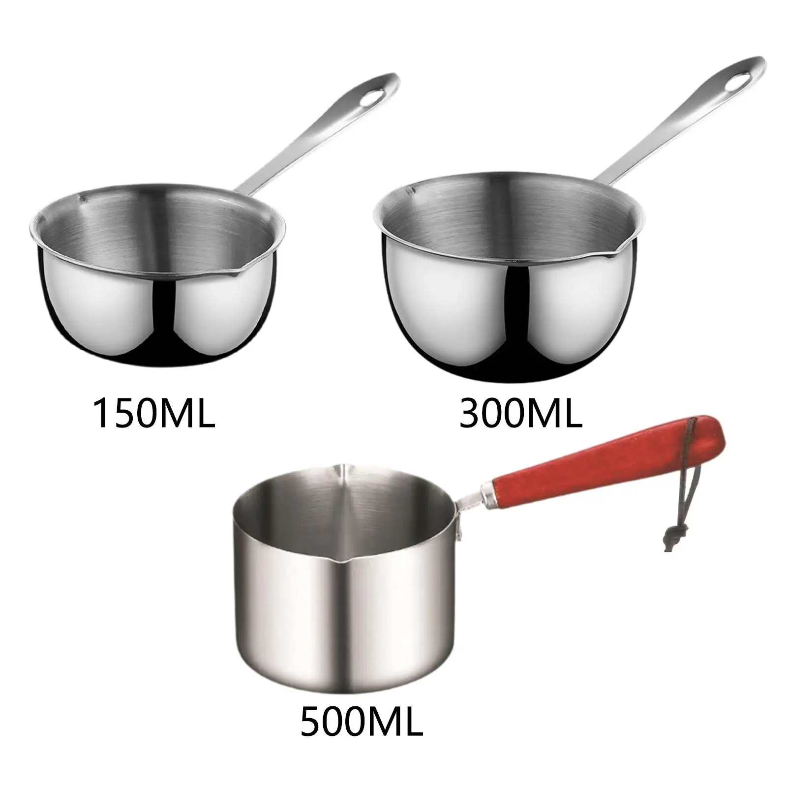 Oil Splashing Pot Milk Pot Versatile with Hanging Hole Easy to Store Soup Pot Mini Stewpot for Restaurant Boiling Butter Home