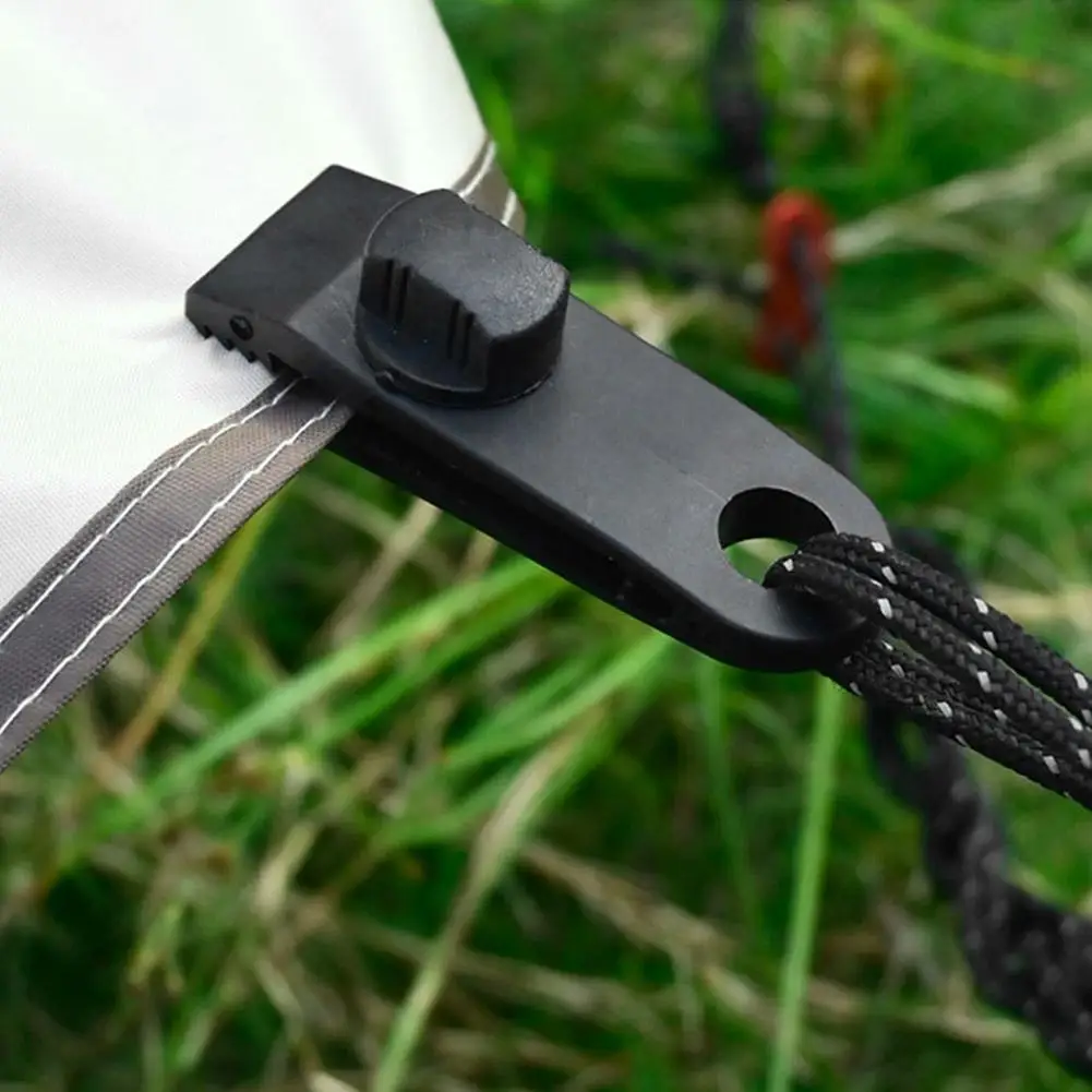 

Tent Canopy Clip Outdoor Wind Rope Reusable Clamps Tarpaulin Camping Buckle Mountaineering Awning Accessories Shelters S0H7