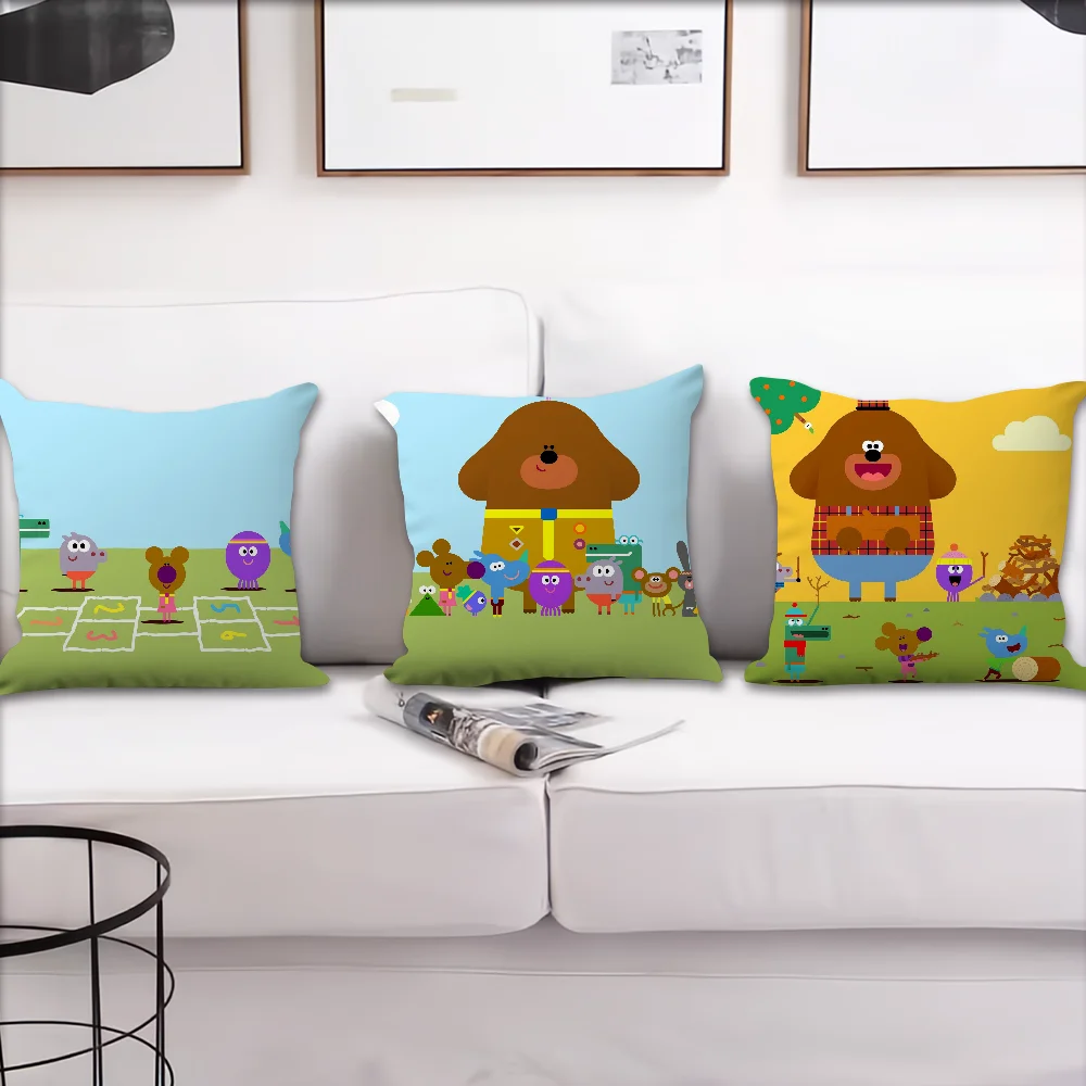 Cartoon Hey Cute D-Duggees cushion cover Accessories Square Cushion Room Bedroom Headboard Sofa Living Backrest Car Nap Time