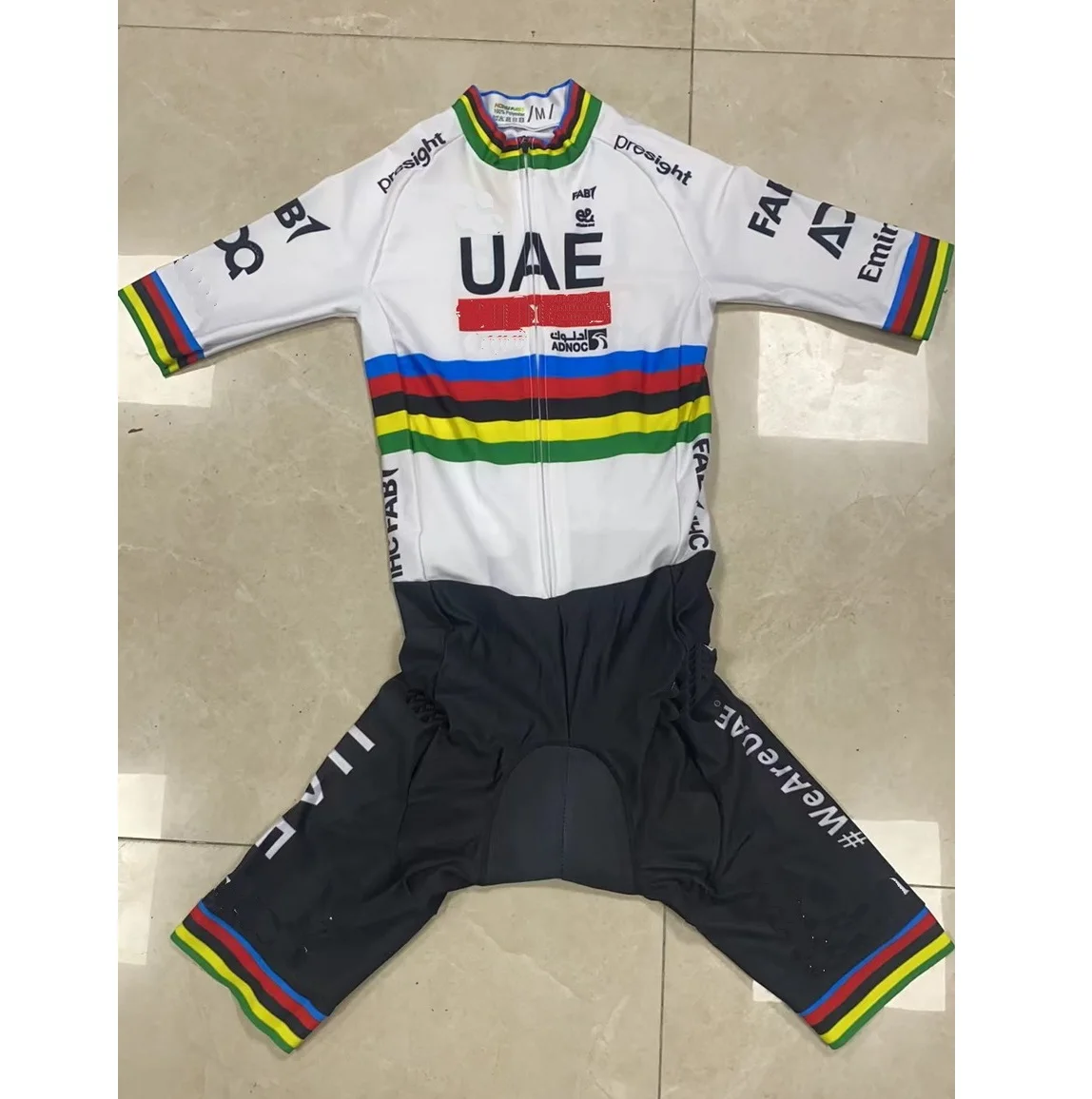 LASER CUT kombinezon 2024 UAE TEAM mistrz świata body krótka koszulka rowerowa rower odzież rowerowa Maillot Ropa Ciclismo