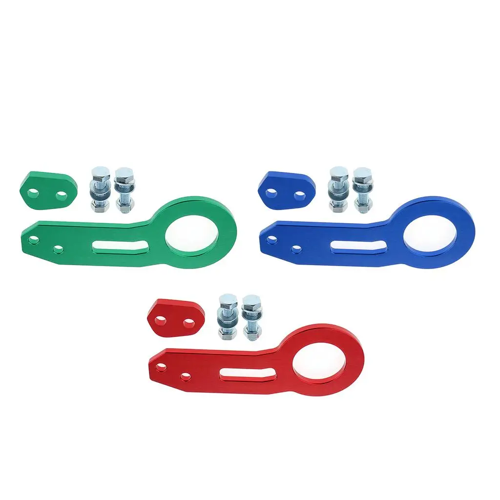 Universal Rear Tow Hook Trailer Ring, Alloy, Car Tool, 3 Colors Available