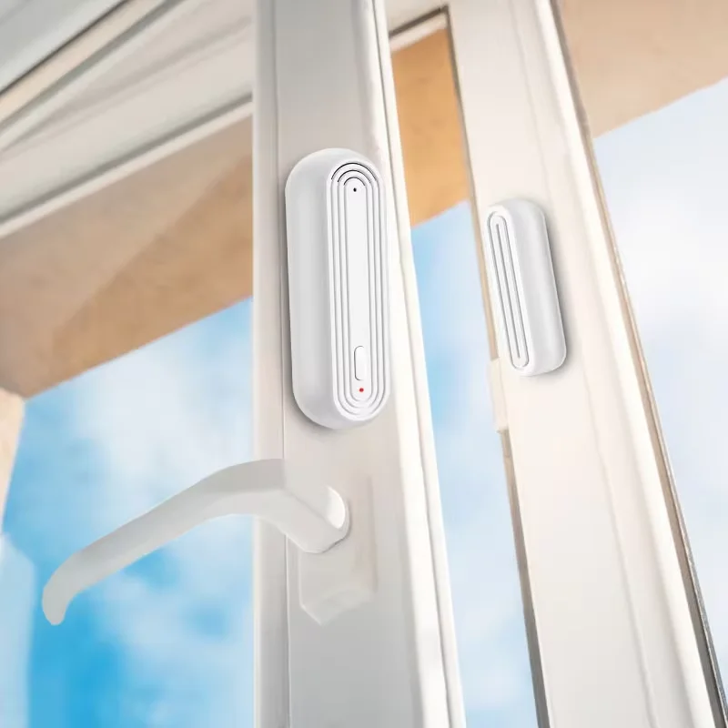 Smart Protection Upgrade, 90dB Alarm Tuya WiFi Door Sensor, Secure Your Home, Compatible With Alexa And Google Home.