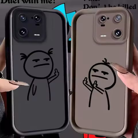 Stickman Case for Xiaomi Mi 15 Pro 14 14T 13 13T 12 11 Lite 11T POCO X7 X6 5G X5 X3 NFC F6 F5 M7 M6 4G Soft Silicone Cover Funda