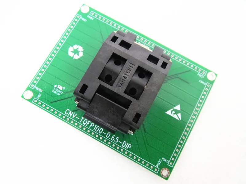 IC51-1004-814-2 LQFP100 Rectangular Test Socket Programming Socket Test Socket Spacing 0.65