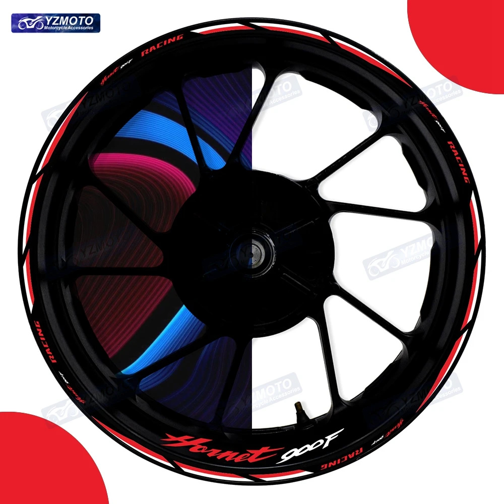 

Декоративные светоотражающие наклейки на обод колеса 17 дюймов для мотоцикла Honda HORNET 900F, водонепроницаемые