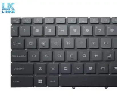 For MSI Stealth 16 Studio Laptop Per-Key RGB Backlit Keyboard A13VE A13VF A13VG A13VG-056US MS-15F2 English US Black No Frame