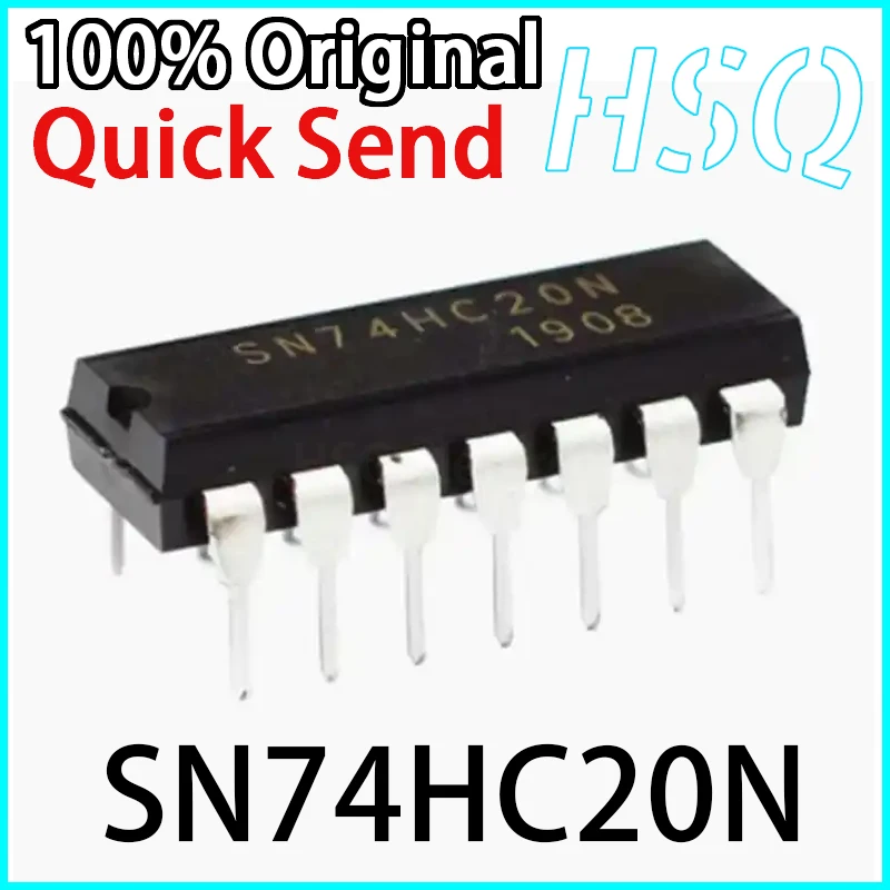 

10PCS New Original SN74HC20N 74HC20N DIP-14 Dual 4-input NAND Gate