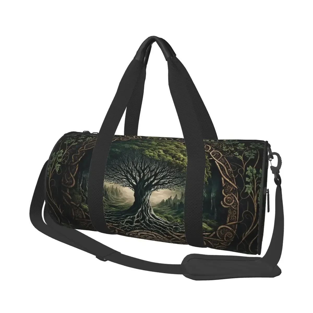 

Yggdrasil Tree Of Life Celtic Large Duffle Gym Bag Waterproof Duffle Travel Bags Handbags Fitness bag