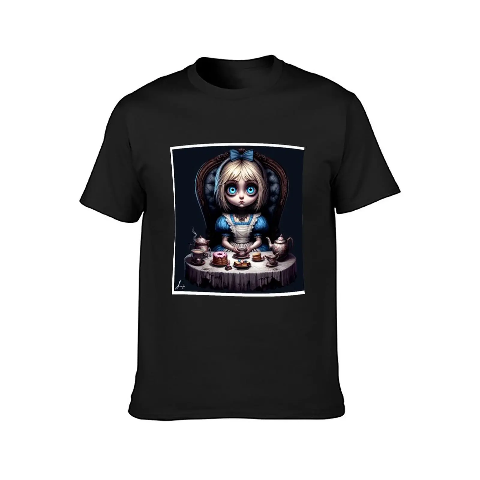 Goth Alice Tea Party T-Shirt Blouse new edition korean fashion mens graphic t-shirts pack