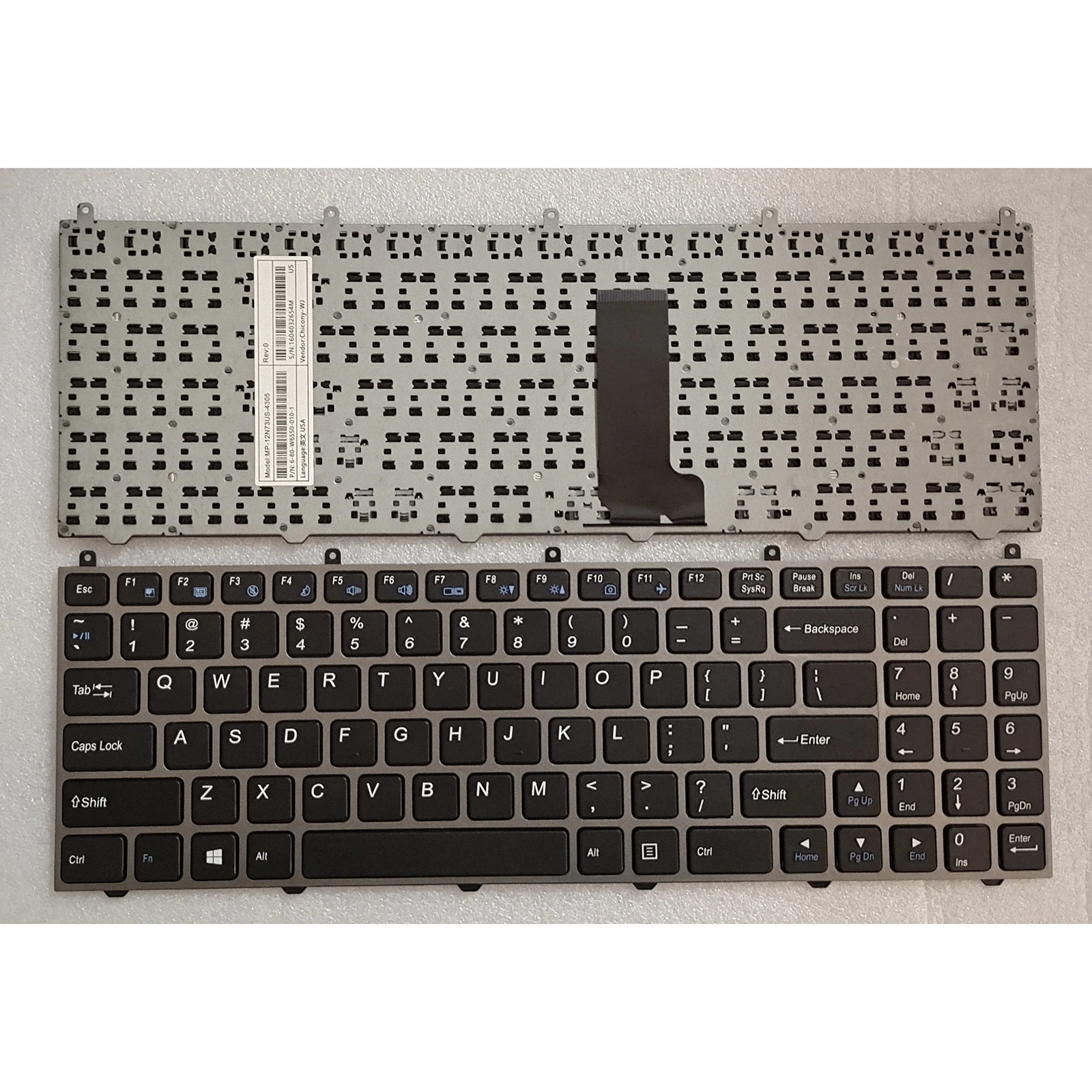 

US layout for Hasee K590 K590C K610C I7 D1 K570N K650D G150 W65 K650C K650D-I5 I7 D1 D2 K590C K570N Laptop keyboard