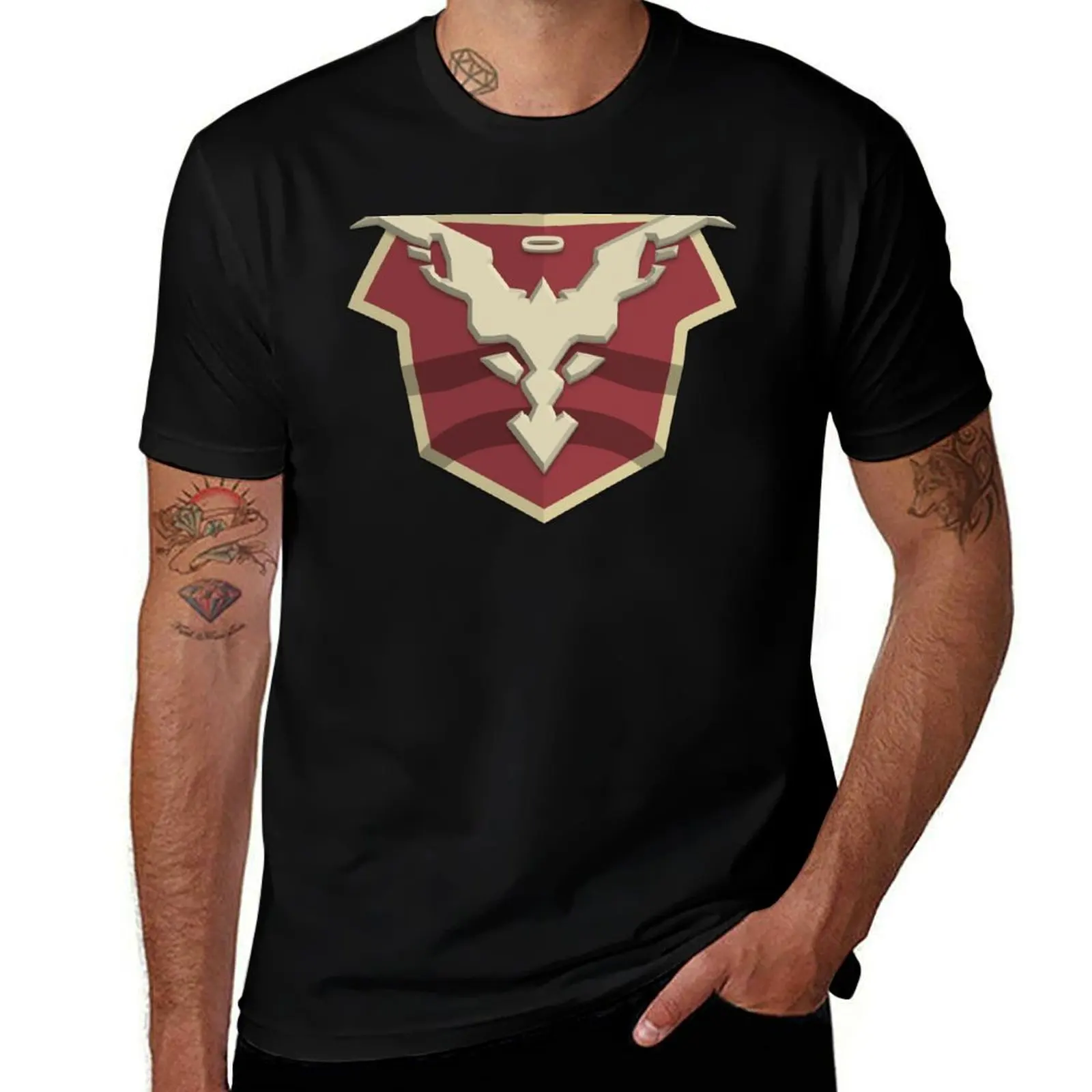 Jupiters Legacy Utopian Chest T-Shirt Art Pattern Printed Casual Top