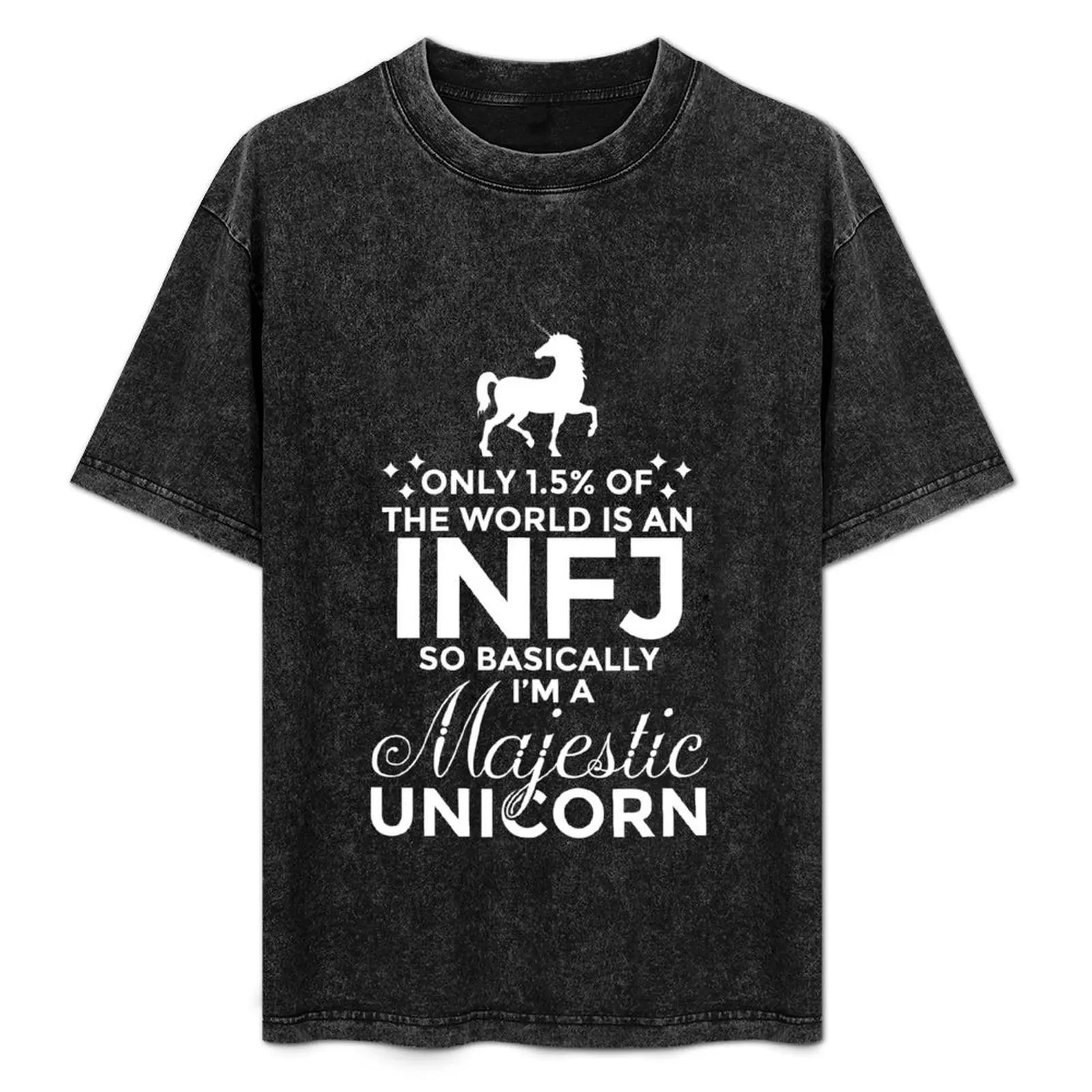 

INFJ Personality Introvert Unicorn Rare Face Mask T-Shirt Outdoor Activity Sports T-Shirt