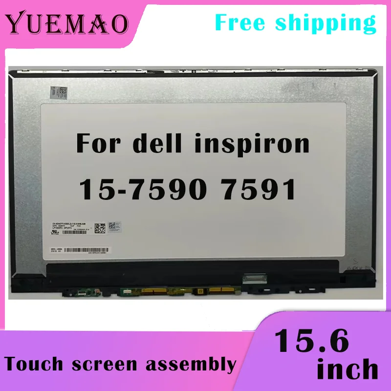 

For Dell Inspiron 15 7590 7591 2-in-1 P83F P83F001 P84F P84F001 15.6'' Laptop LCD Touch Screen Replacement Assembly 4K UHD FHD