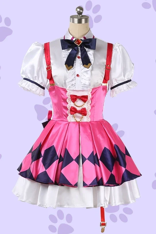 Anime!Umamusume:Pretty Derby Smart Falcon Battle Suit Lovely Princess Dress Cosplay Costume Halloween Party Role Play Outfit NEW