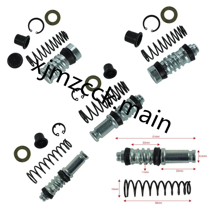 Universal Motorcycle 11/12.7/14/16mm Clutch Brake Pump Piston Plunger Repair Kits Master Cylinder Piston Rigs Repair Accessories