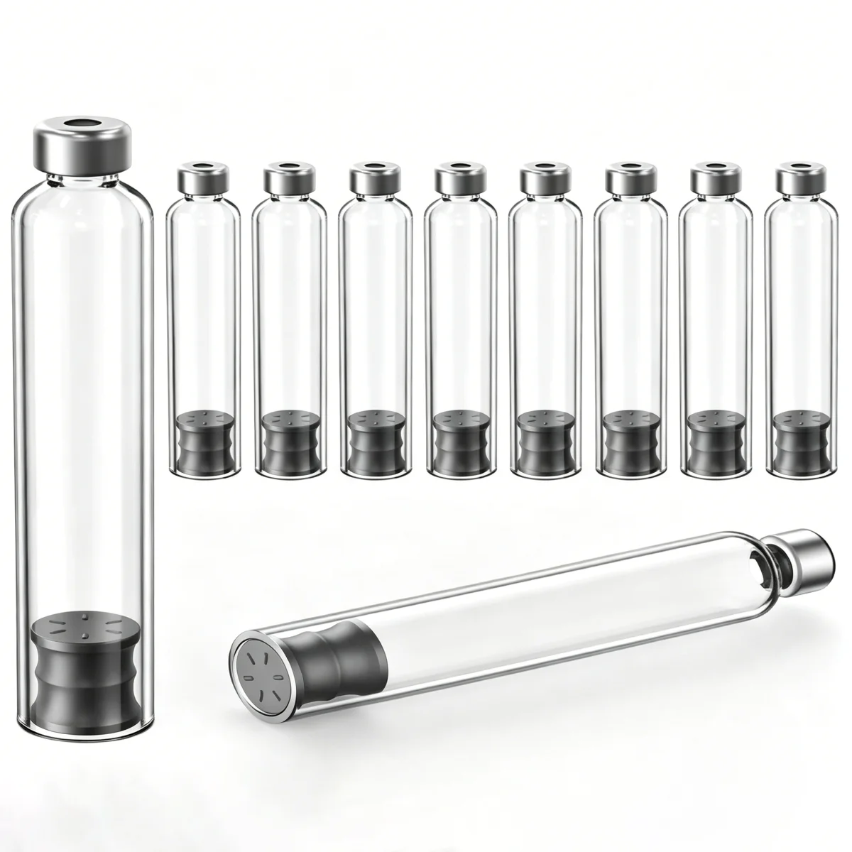 10-50 Stück 3ml Sterile Kassetten-Insulinflasche für Lilly Insulin-Injektionspen Einzelverpackung Tattoo Großhandel – Detail 2