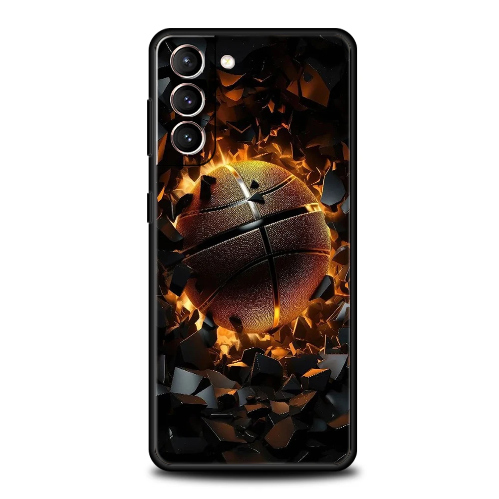 Football Sport Phone Case for Samsung Galaxy S24 S23 S22 S20 S21 FE Ultra S10 S10E S9 S8 Plus 5G Silicone Cover Capas Fundas Bag