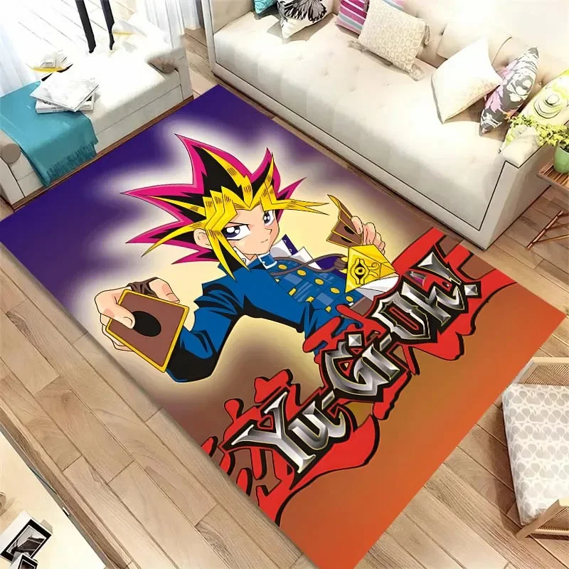 3D Anime Yu Gi Oh Card Yugioh Blue Eyes White Dragon Carpet Cartoon Floor Mat Living Room Bedroom Area Carpets Rug Family Gift