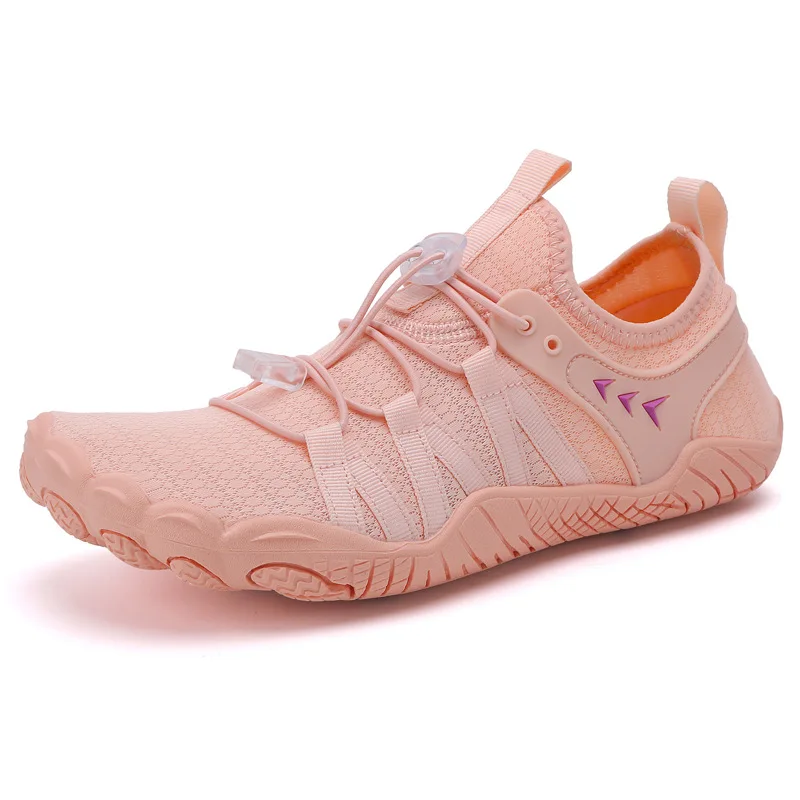 Zapatos de deportes acuáticos para hombre y mujer, zapatillas de baño de playa de secado rápido, senderismo, correr, telas transpirables y lisas con elástico fino en la parte superior