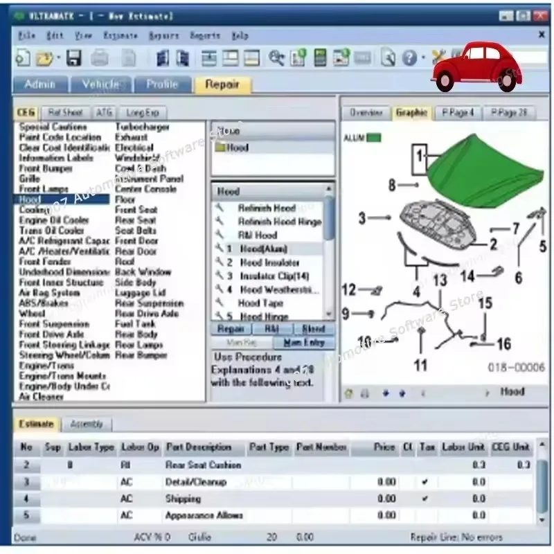 

2026 Mitche/ll Ultramate 2023.07 Complete Advanced Estimating System + HAYNES PRO Vivid 2015 Automotive Workshop + Alldata 10.53