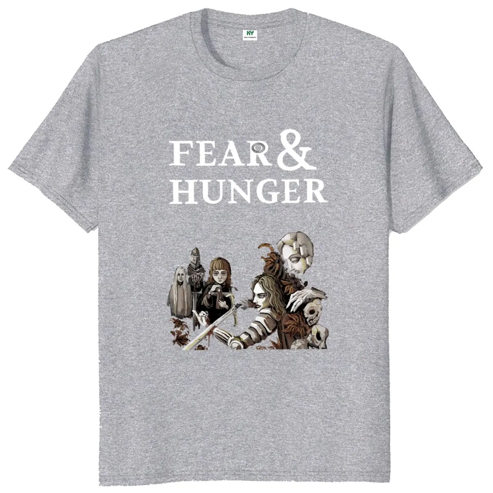 Fear And Hunger T Shirt Funger Horror Game Fans Retro Short Sleeve 100% Cotton Unisex Summer Soft T-shirts EU Size