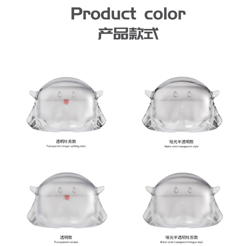 Funda protectora Original Little Ghost Airpods, decoración transparente, bonita, accesorios para Airpods Pro, regalos personalizados Y2K
