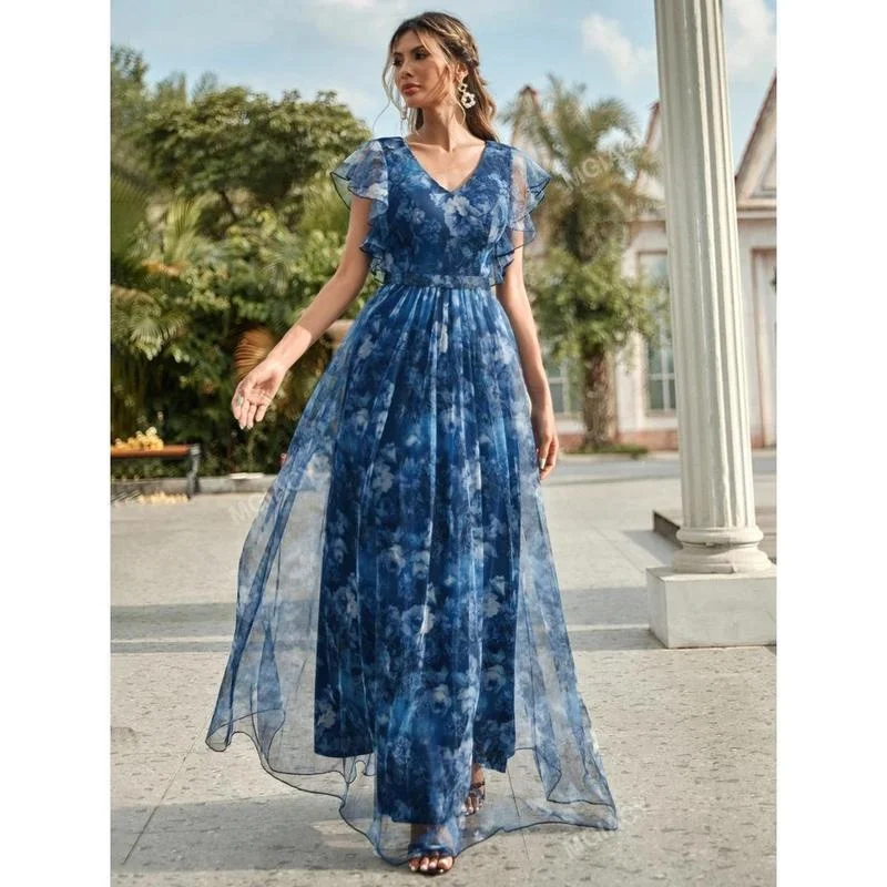 Y8904 nouveau imprimé fleuri Svel Me Dr dérive Sve vêtements pour femmes printemps 2026 saisonnier Faion dames Dr