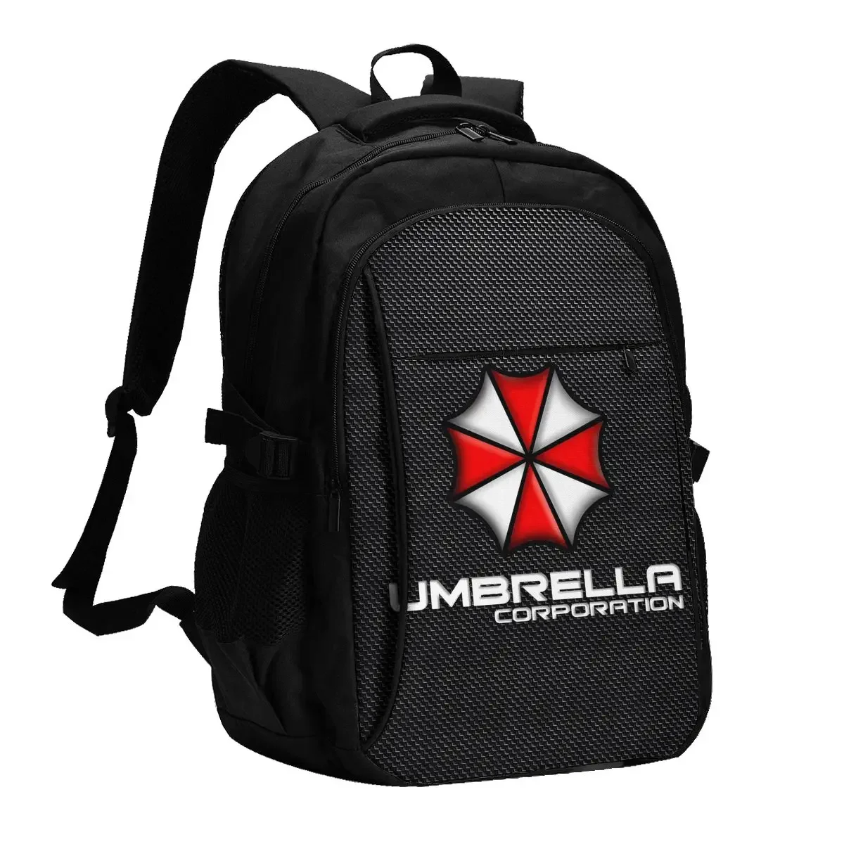 Zaino per laptop da viaggio Red Umbrella Corporation, zaino per laptop da lavoro resistente all'acqua con porta di ricarica USB, borsa per college