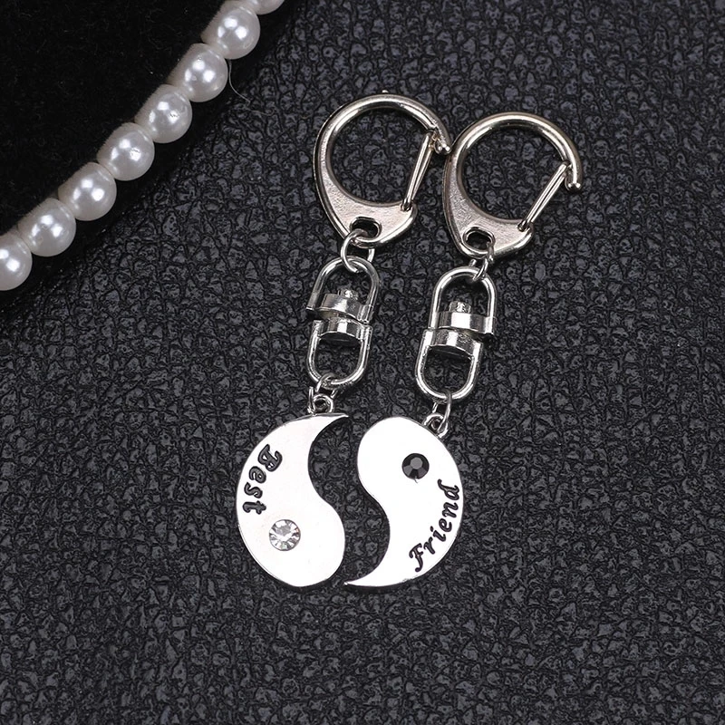 Fashion Yin Yang Tai Chi Keychains for Women Simple Accessories Pendant BFF Cute Landyards Party Jewelry Gift Free Shipping 2024