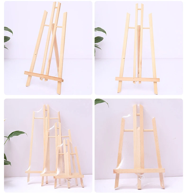 5 Stück Mini-Holzständer für Handyhalter, klappbare Tischhalterung, Dreieckshalterung, Zeichenbrett, Kunstbedarf – Detail 14