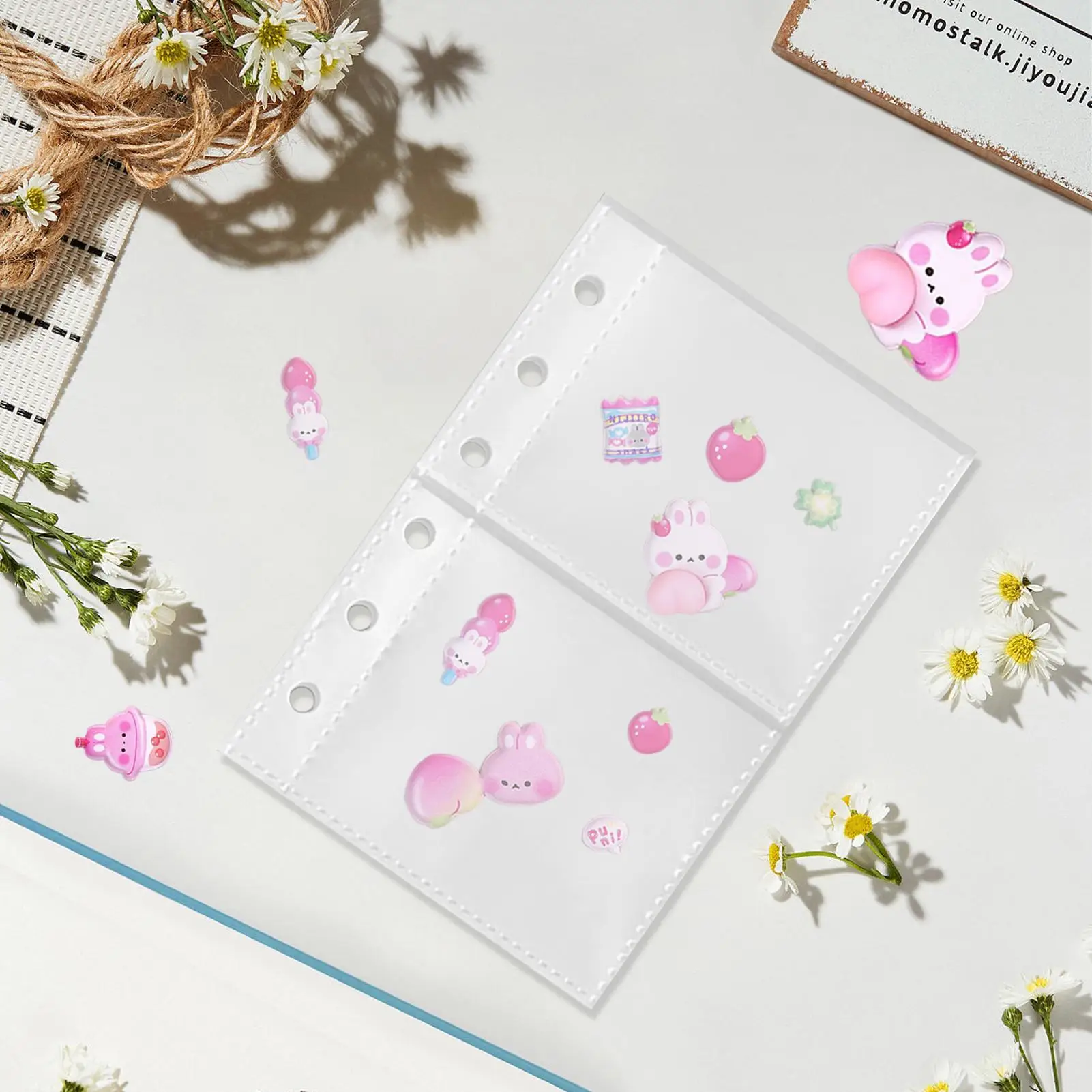 Binder Inserts 10 Pieces Anti-Loss Storage Pockets For 6-ring Binder For Invoice Tax Documents Homework Project Reports