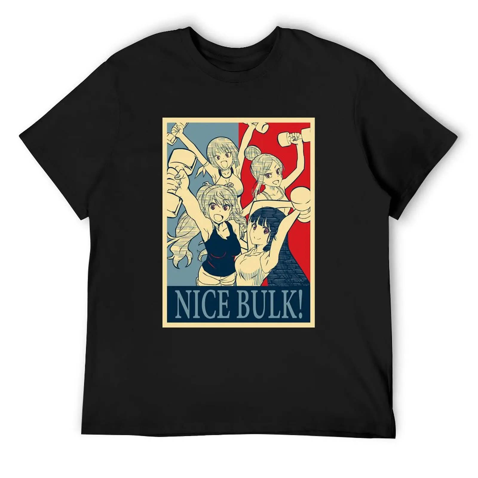 Gran oferta, camiseta con póster de Manga de Anime a granel, ropa de calle, camisetas gráficas para hombre, cómo pesado es las mancuernas que levantan