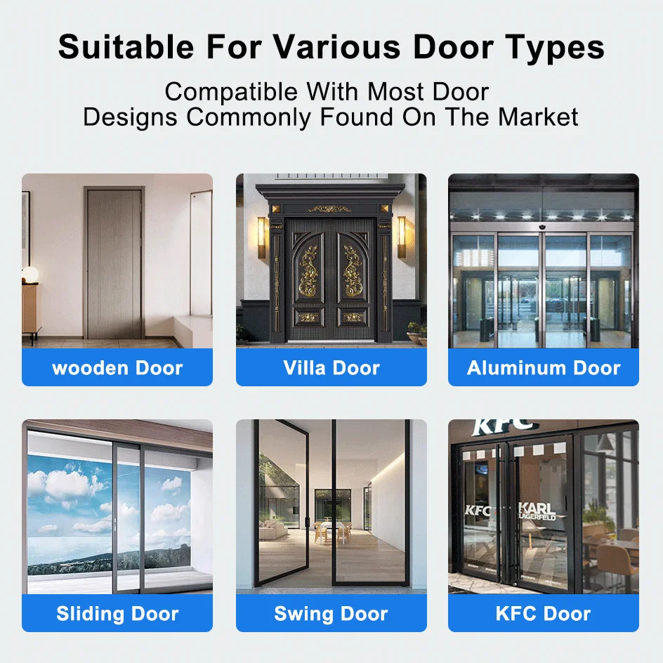 قفل ذكي CDOK TTlock، فتح متعدد الوظائف، مناسب للأبواب الزجاجية ذات الإطارات، وكذلك الأبواب الخشبية والمعدنية #5