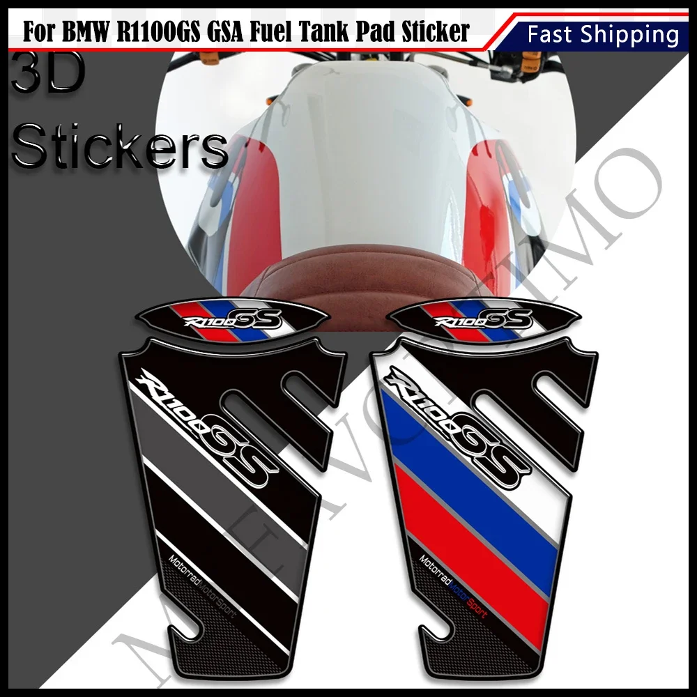 For BMW R1100GS 1100 GS R1100 GSA Motorcycle Stickers Decals Protection Gas Fuel Oil Kit Knee ADV Adventure Tank Pad Grips