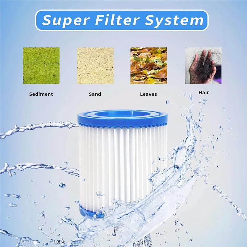 A02V-Pool Cleaner Circulation Filter Pump 330 GPH Filter Swimming Pool Filter Pump For Aerated Pool Pumps