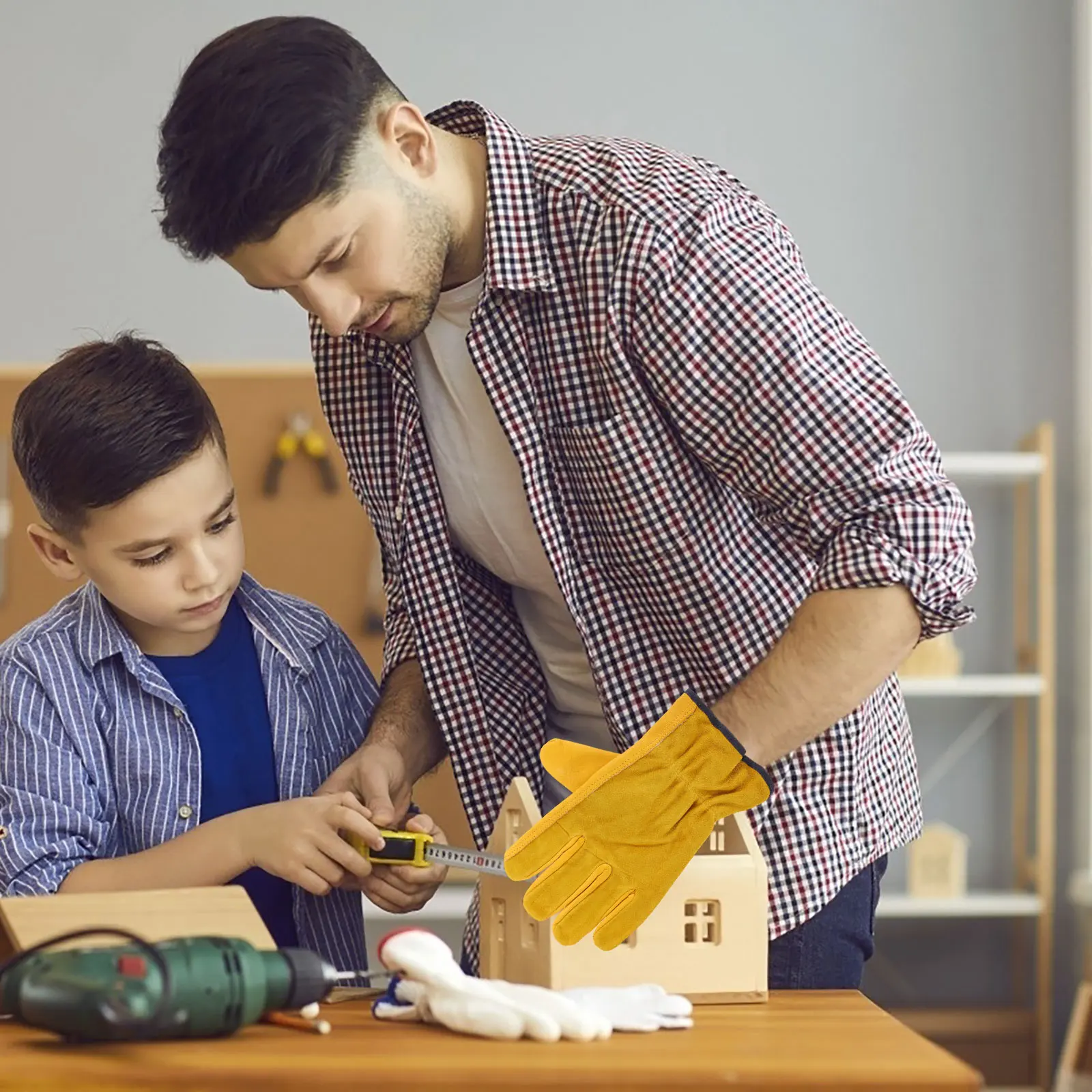 

Waterproof Work Duty Work Gloves Gardening Carpentry Truck Driving Size Long Worker Gloves Use