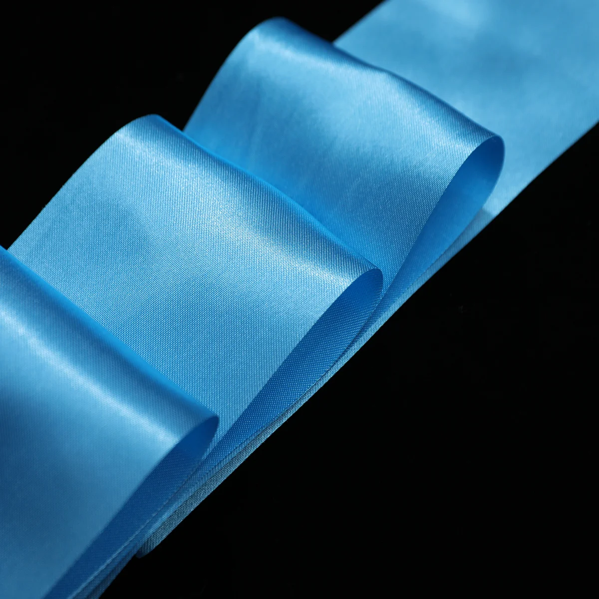 2 stelle filanti di seta colorate per danza del nastro di ginnastica ritmica da 4 m per le funzioni del corpo migliorate blu